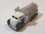 2009 Hot Wheels Fast Gassin Fuel Truck White with Chrome Tank Die Cast Toy Car Vehicle