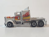 1983 Hot Wheels Long Shot Semi Tractor Truck Rig Pennzoil #1 White Die Cast Car Vehicle
