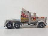 1983 Hot Wheels Long Shot Semi Tractor Truck Rig Pennzoil #1 White Die Cast Car Vehicle