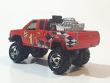 1997 Hot Wheels Racing World Nissan Hardbody Truck Red Die Cast Toy Car Vehicle