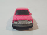 1993 Hot Wheels Mercedes 380 SEL Pink with Red Glitter Die Cast Toy Car Vehicle