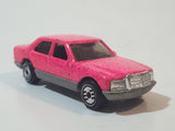 1993 Hot Wheels Mercedes 380 SEL Pink with Red Glitter Die Cast Toy Car Vehicle