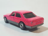 1993 Hot Wheels Mercedes 380 SEL Pink with Red Glitter Die Cast Toy Car Vehicle