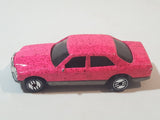 1993 Hot Wheels Mercedes 380 SEL Pink with Red Glitter Die Cast Toy Car Vehicle