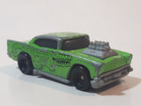 1993 McDonald's Hot Wheels Tattoo Machine Alligator '57 Chevy Lime Green Die Cast Toy Muscle Car Vehicle