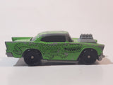 1993 McDonald's Hot Wheels Tattoo Machine Alligator '57 Chevy Lime Green Die Cast Toy Muscle Car Vehicle