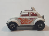 1987 Hot Wheels Baja Bug Volkswagen VW Beetle White Die Cast Toy Car Vehicle