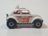 1987 Hot Wheels Baja Bug Volkswagen VW Beetle White Die Cast Toy Car Vehicle