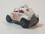 1987 Hot Wheels Baja Bug Volkswagen VW Beetle White Die Cast Toy Car Vehicle
