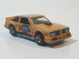 1983 Hot Wheels Flat Out 442 Metalflake Gold Die Cast Toy Muscle Car Vehicle GHO - Hong Kong