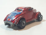 1983 Hot Wheels Neet Streeter Metallic Dark Red Die Cast Toy Car Vehicle