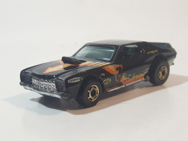 Vintage 1979 Hot Wheels Torino Stocker Black Die Cast Toy Car Vehicle