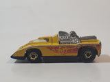 1982 Hot Wheels Cannonade Yellow Die Cast Toy Race Car Vehicle w/ Opening Hood - Hong Kong