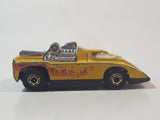 1982 Hot Wheels Cannonade Yellow Die Cast Toy Race Car Vehicle w/ Opening Hood - Hong Kong