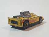 1982 Hot Wheels Cannonade Yellow Die Cast Toy Race Car Vehicle w/ Opening Hood - Hong Kong