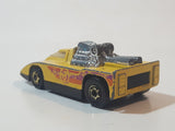 1982 Hot Wheels Cannonade Yellow Die Cast Toy Race Car Vehicle w/ Opening Hood - Hong Kong