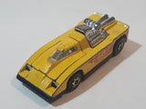 1982 Hot Wheels Cannonade Yellow Die Cast Toy Race Car Vehicle w/ Opening Hood - Hong Kong