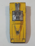 1982 Hot Wheels Cannonade Yellow Die Cast Toy Race Car Vehicle w/ Opening Hood - Hong Kong