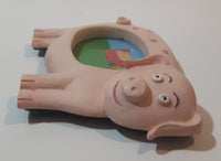 Farm Pig Shaped Picture Frame 3 1/4" x 4 5/8" Resin Fridge Magnet