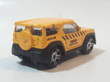 Unknown Brand 4x4 Under Construction Truck Yellow Die Cast Toy Car Vehicle