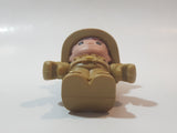 Chap Mei Tiny Kiddom Tan Firefighter #1 Brown 2 5/8" Toy Figure