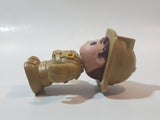 Chap Mei Tiny Kiddom Tan Firefighter #1 Brown 2 5/8" Toy Figure