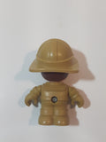 Chap Mei Tiny Kiddom Tan Firefighter #1 Brown 2 5/8" Toy Figure