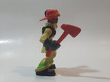 2009 Hasbro Adventure Heroes Fireman Firefighter 3" Tall Toy Action Figure C-2528A