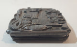 Vintage 1985 Siskiyou Fire Truck and Horse Drawn Wagon Fire Truck Belt Buckle