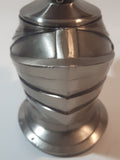 Vintage Medieval Knight Helmet Shaped Heavy Metal Table Top Gas Lighter with Inner Storage