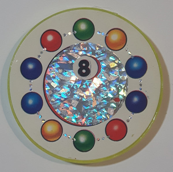 Pool Billiards Snooker 8 Ball Yellow Plastic Caps Pog Slammer