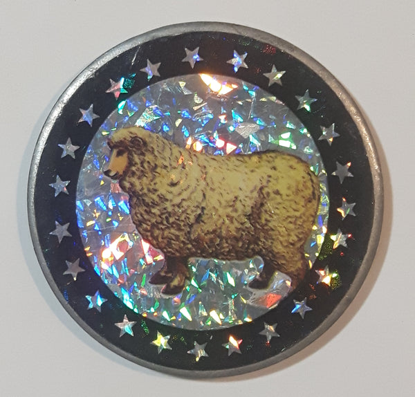 White Sheeps Surrounded By Stars Heavy Metal Caps Pog Slammer