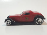 Jada Badge City Heat 1934 Ford Coupe Fire Chief Red Die Cast Toy Car Vehicle