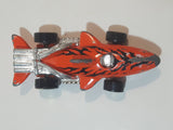 2001 Hot Wheels Sharkruiser Orange Die Cast Toy Car Shark Shaped Vehicle