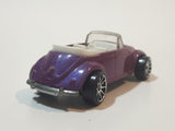 2007 Hot Wheels Mystery Cars Volkswagen Beetle Convertible Metalflake Pink Die Cast Toy Car Vehicle