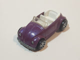2007 Hot Wheels Mystery Cars Volkswagen Beetle Convertible Metalflake Pink Die Cast Toy Car Vehicle