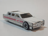 1991 Hot Wheels Limozeen White Die Cast Toy Car Limousine Limo Vehicle