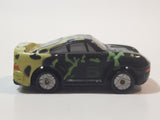 1990 Galoob Micro Machines Porsche 959 #5 Black and Yellow 2 1/2" Long Die Cast Toy Car Vehicle