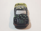 1990 Galoob Micro Machines Porsche 959 #5 Black and Yellow 2 1/2" Long Die Cast Toy Car Vehicle