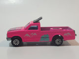 Vintage Majorette Camping Car Truck Pink and 5th Wheel Trailer Camping Car Deluxe Cream White Die Cast Toy Car Vehicle Set No. 278 & No. 313 1/60 Scale