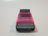 Vintage Majorette Camping Car Truck Pink and 5th Wheel Trailer Camping Car Deluxe Cream White Die Cast Toy Car Vehicle Set No. 278 & No. 313 1/60 Scale
