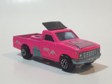 Vintage Majorette Camping Car Truck Pink and 5th Wheel Trailer Camping Car Deluxe Cream White Die Cast Toy Car Vehicle Set No. 278 & No. 313 1/60 Scale