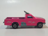 Vintage Majorette Camping Car Truck Pink and 5th Wheel Trailer Camping Car Deluxe Cream White Die Cast Toy Car Vehicle Set No. 278 & No. 313 1/60 Scale