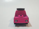 Vintage Majorette Camping Car Truck Pink and 5th Wheel Trailer Camping Car Deluxe Cream White Die Cast Toy Car Vehicle Set No. 278 & No. 313 1/60 Scale