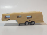 Vintage Majorette Camping Car Truck Pink and 5th Wheel Trailer Camping Car Deluxe Cream White Die Cast Toy Car Vehicle Set No. 278 & No. 313 1/60 Scale