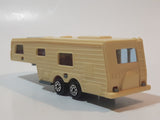 Vintage Majorette Camping Car Truck Pink and 5th Wheel Trailer Camping Car Deluxe Cream White Die Cast Toy Car Vehicle Set No. 278 & No. 313 1/60 Scale