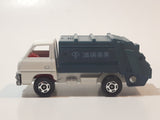 Tomy Tomica No. 10 Mitsubishi Canter Garbage Refuse Truck White and Blue 1:72 Scale Die Cast Toy Car Vehicle Made in Japan
