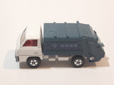 Tomy Tomica No. 10 Mitsubishi Canter Garbage Refuse Truck White and Blue 1:72 Scale Die Cast Toy Car Vehicle Made in Japan
