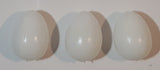 Lot of 3 White Eggs Play Food Toys