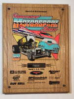 1996 Vancouver Motorsport Show Award of Achievement First Place 9" x 12" Wood Plaque Trophy